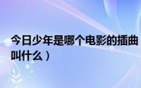 今日少年是哪个电影的插曲（日本电影暴走少年中间的插曲叫什么）