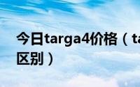 今日targa4价格（targa4和targa4s有什么区别）