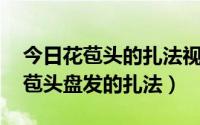 今日花苞头的扎法视频 蓬松（美丽大方的花苞头盘发的扎法）