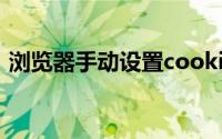 浏览器手动设置cookie(浏览器cookie设置)