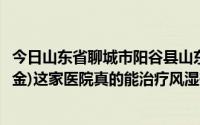 今日山东省聊城市阳谷县山东省阳谷县类风湿医院(院长宋守金)这家医院真的能治疗风湿等疾病吗