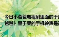 今日小爸爸电视剧里面的于果手机铃声是什么（电视剧《小爸爸》里于果的手机铃声是谁唱的）