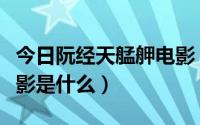 今日阮经天艋舺电影（阮经天最近演的一部电影是什么）