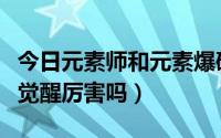 今日元素师和元素爆破师哪个强（元素爆破师觉醒厉害吗）