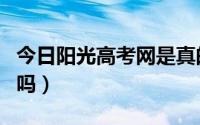 今日阳光高考网是真的假的（阳光高考是真的吗）