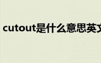 cutout是什么意思英文(cut out是什么意思)