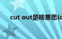 cut out是啥意思(cut out是什么意思)