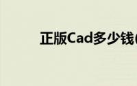 正版Cad多少钱(正版cad多少钱)