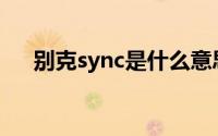 别克sync是什么意思(sync是什么意思)