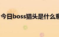 今日boss猎头是什么意思（猎头是什么意思）