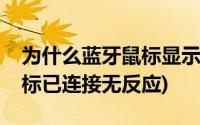 为什么蓝牙鼠标显示已连接却用不了(蓝牙鼠标已连接无反应)