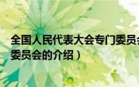 全国人民代表大会专门委员会（关于全国人民代表大会专门委员会的介绍）