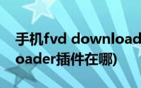 手机fvd downloader插件下载(fvd downloader插件在哪)