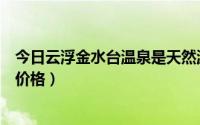 今日云浮金水台温泉是天然温泉水吗（云浮金水台温泉门票价格）