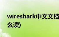 wireshark中文文档(wireshark这个工具怎么读)