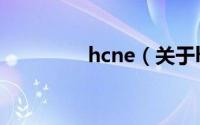 hcne（关于hcne的介绍）