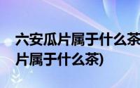 六安瓜片属于什么茶类哪个季节饮用(六安瓜片属于什么茶)