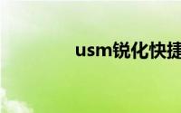 usm锐化快捷键(usm锐化)