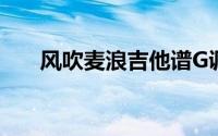 风吹麦浪吉他谱G调(风吹麦浪吉他谱)