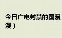 今日广电封禁的国漫（广电总局禁播过多少国漫）