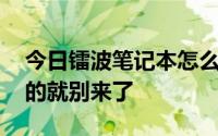 今日镭波笔记本怎么样 认为镭波是山寨杂牌的就别来了