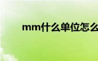 mm什么单位怎么读(MM什么单位)