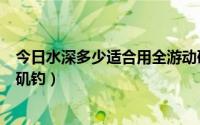 今日水深多少适合用全游动矶钓鱼（水深多少适合用全游动矶钓）