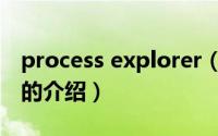 process explorer（关于process explorer的介绍）