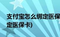 支付宝怎么绑定医保卡亲情号(支付宝怎么绑定医保卡)