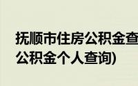 抚顺市住房公积金查询个人账户查询(抚顺市公积金个人查询)