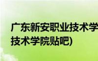 广东新安职业技术学院好不好(广东新安职业技术学院贴吧)