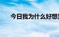 今日我为什么好想哭（为啥子我想哭）