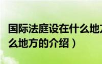 国际法庭设在什么地方（关于国际法庭设在什么地方的介绍）