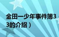 金田一少年事件簿3（关于金田一少年事件簿3的介绍）