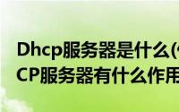 Dhcp服务器是什么(什么是DHCP服务器 DHCP服务器有什么作用)