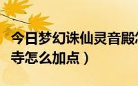 今日梦幻诛仙灵音殿怎么加点（梦幻诛仙天音寺怎么加点）