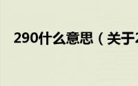 290什么意思（关于290什么意思的介绍）