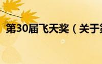 第30届飞天奖（关于第30届飞天奖的介绍）