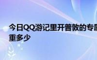 今日QQ游记里开普敦的专属车是什么价值多少速度多少载重多少