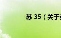 苏 35（关于苏 35的介绍）