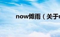 now傩雨（关于now傩雨的介绍）