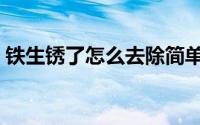 铁生锈了怎么去除简单（铁生锈了怎么去除）