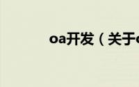 oa开发（关于oa开发的介绍）