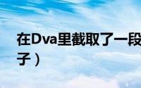 在Dva里截取了一段小视频（dva 30分钟片子）