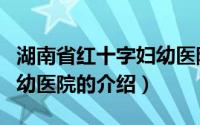 湖南省红十字妇幼医院（关于湖南省红十字妇幼医院的介绍）