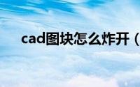 cad图块怎么炸开（cad图块怎么炸开）